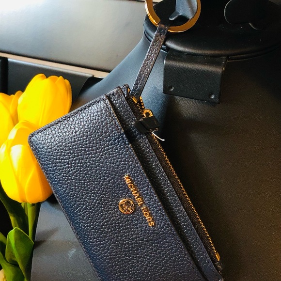 Michael Kors Jet Set Charm, Small Slim Line Card Case Key Chain, Leather, NWT - Picture 9 of 13